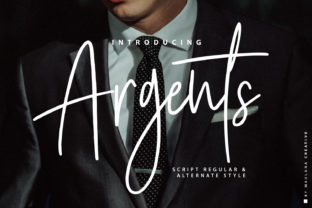 Argents Font: Luxurious Handwritten Style for Small Business Branding