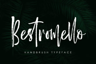 Bestromello Font: Modern Brush Script for Handmade Labels