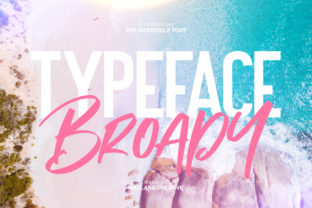 Broady Duo Font: Fresh Script Handwritten Typography for Web Design