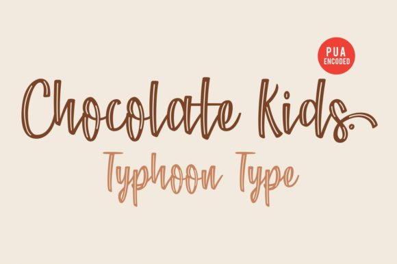 Chocolate Kids Font for Playful Handmade Crafts