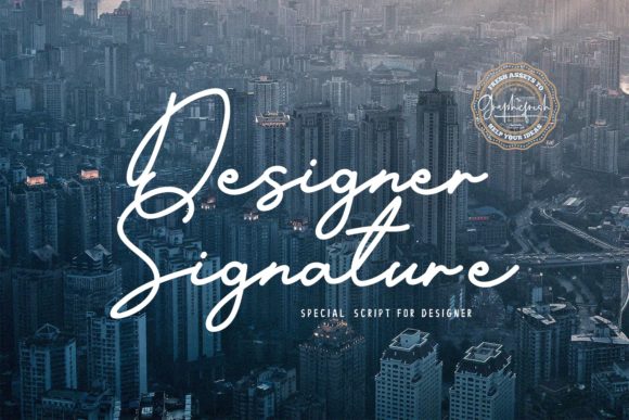 Designer Signature Font Review for Modern Branding