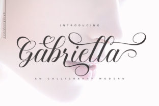 Gabriella Script Font for Handmade Labels and Crafting
