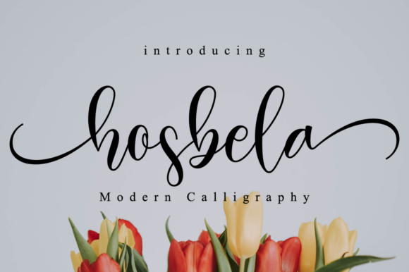 Hosbela Script Font for Elegant Small Business Branding
