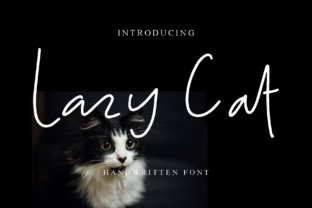 Lazy Cat Font for Handmade Labels and Creative Branding