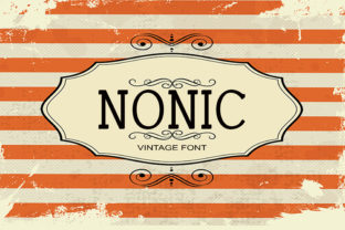 Nonic Serif Font for Vintage Marketing Design