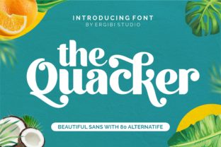 Quacker Font Review: A Summery Vintage Sans Serif