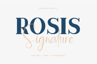 Rosis Ballroom Font Duo for Handmade Labels