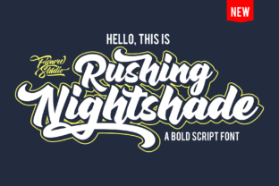 Rushing Nightshade: Vintage Script Font Review