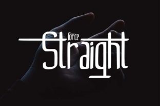 Straight Font: Modern Decorative Type for Small Business Branding