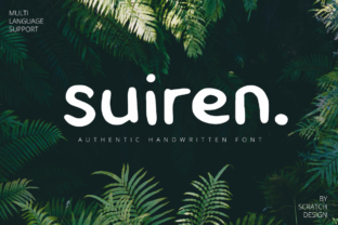 Suiren Font: Organic Script for Editorial Design