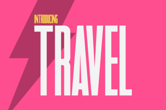 Travel Font: Bold Sans Serif for Craft Projects