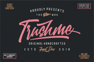 Trushme Font Duo for Editorial Design and Publishing